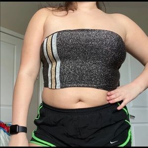 Glittery Tube Top